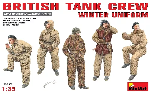 MiniArt - Britische Panzer Crew in Winteruniform 